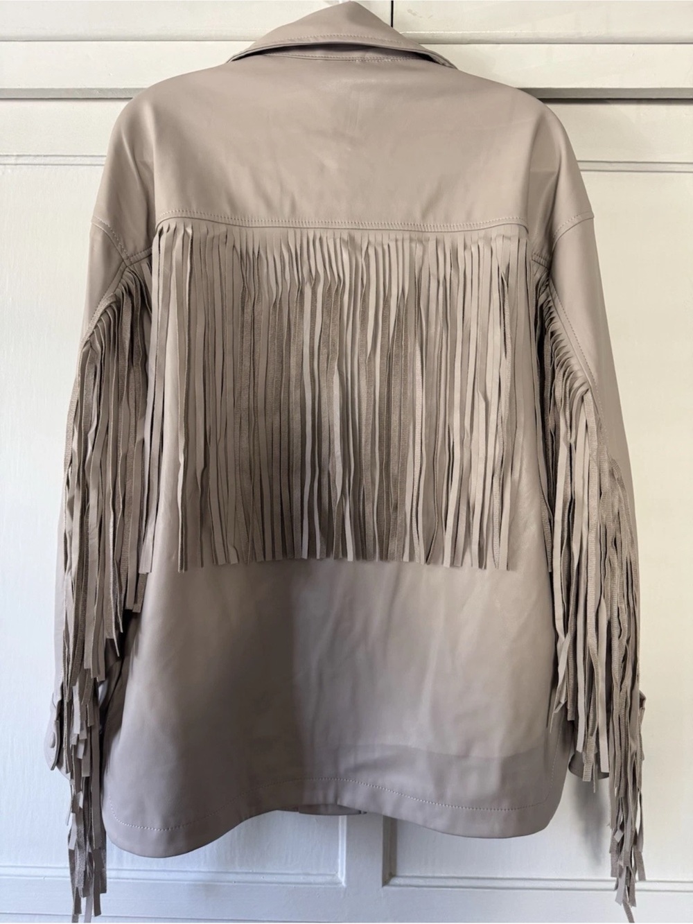 B. Coature Los Angeles Faux Leather Jacket - Taupe Beige Sz S